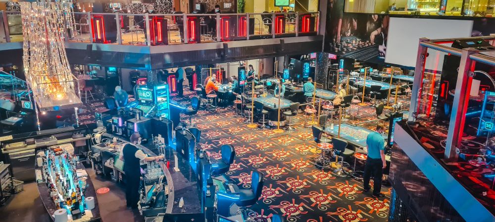 Vista interior do Alea Casino Glasgow